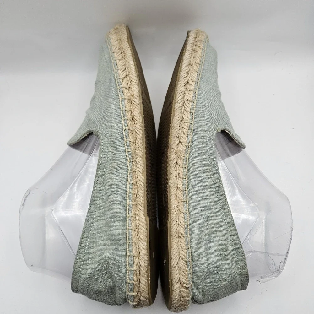 Soludos Womens Canvas Espadrille Flats Mimosa Citrus Vacation Beach Summer Sz 7